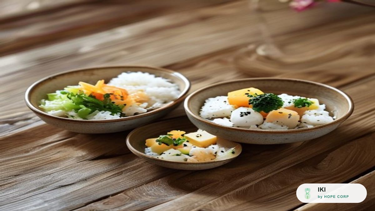Bữa ăn cân đối kiểu Nhật, ăn no 80%