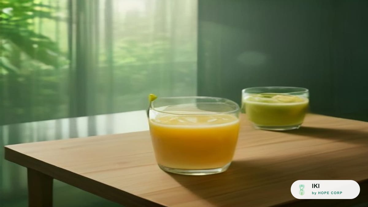 Ly nước chanh với đá, nước dừa tươi và bát dưa hấu cắt miếng trên bàn ngày hè