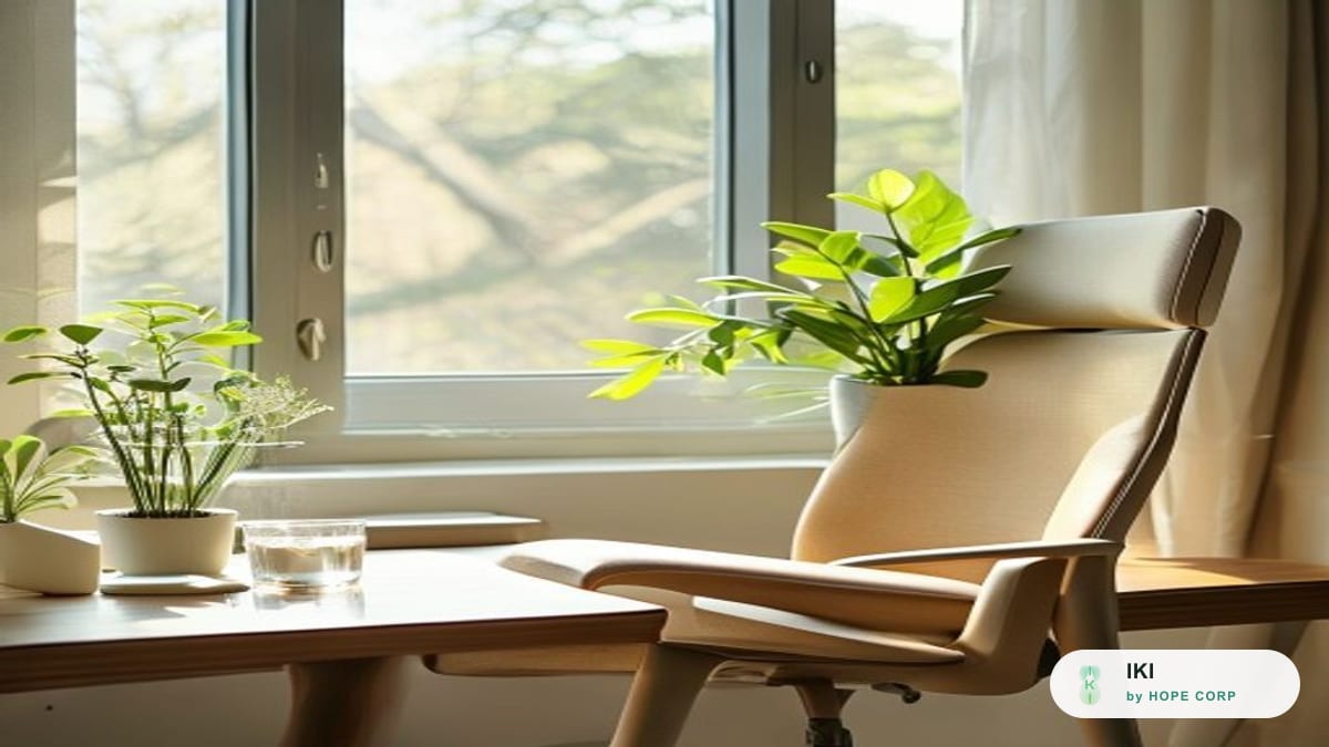 Góc làm việc hành chính lành mạnh